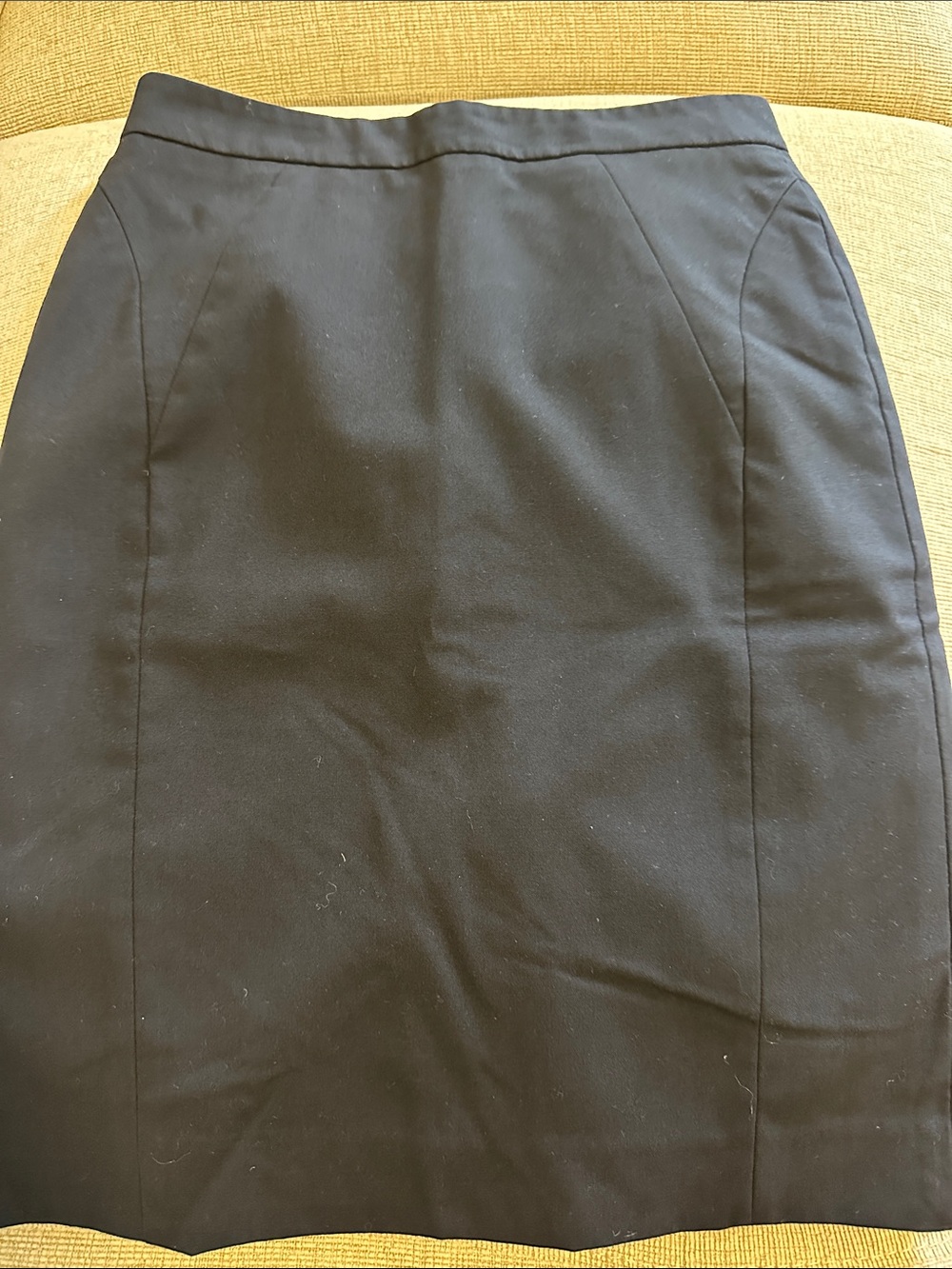 Ann Taylor Navy Blue Tailored Pencil Skirt